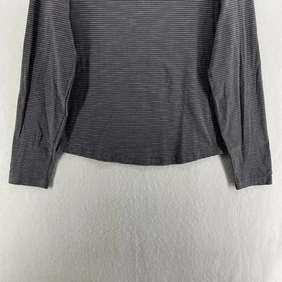 Penguin Munsingwear Henley Shirt Men's Sz S Gray Round Neck Striped Long Sleeve - Picture 9 of 11
